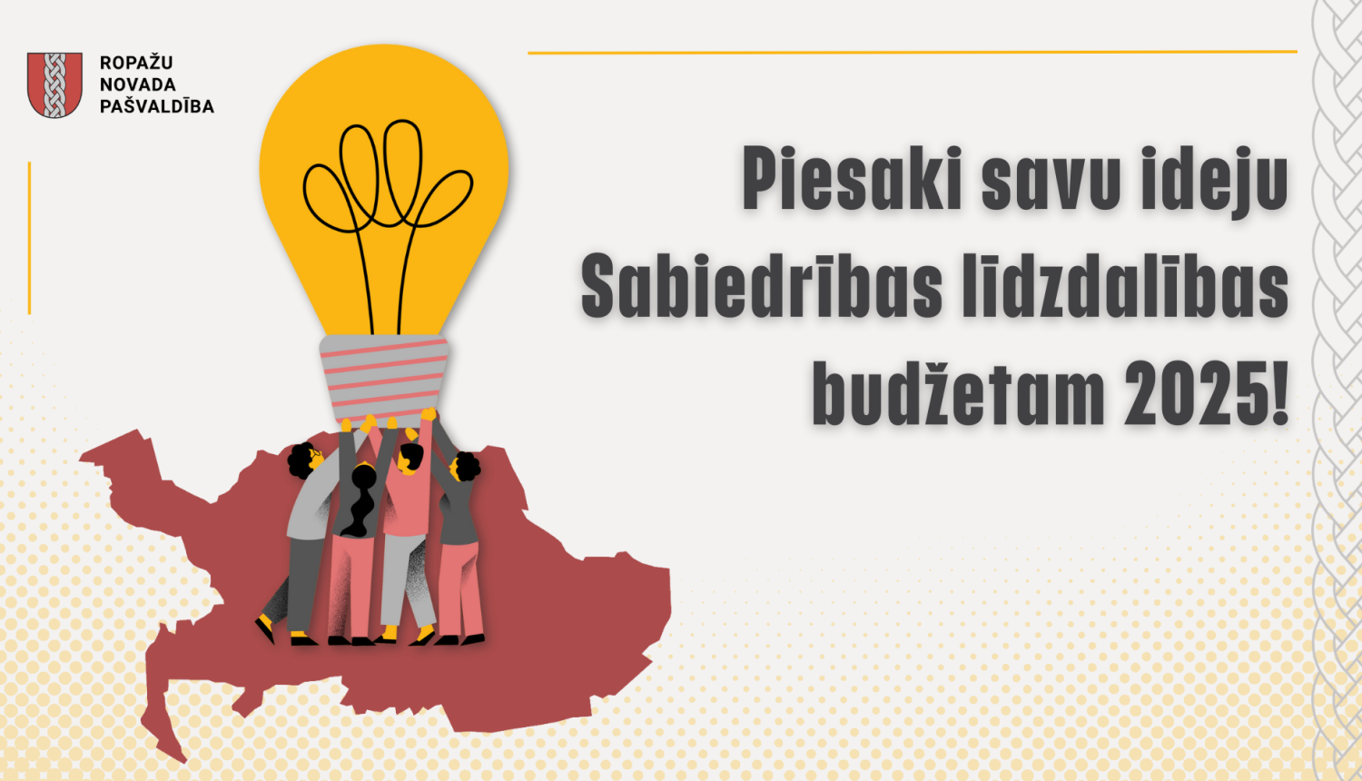 Piesakies sabiedrības līdzdalības budžeta projektiem