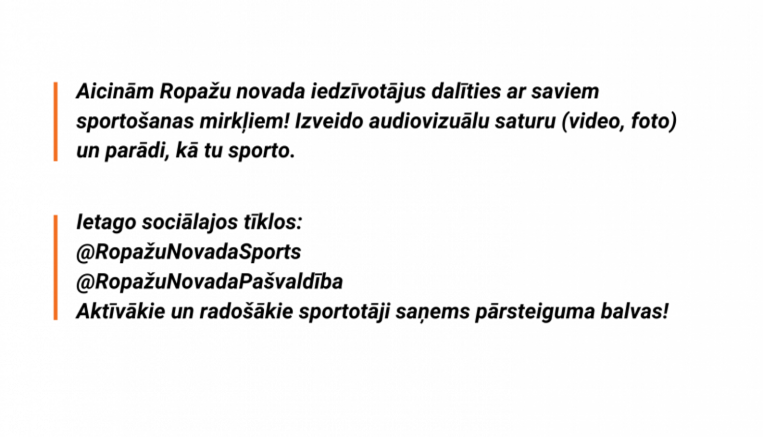 Sporto un iedvesmo