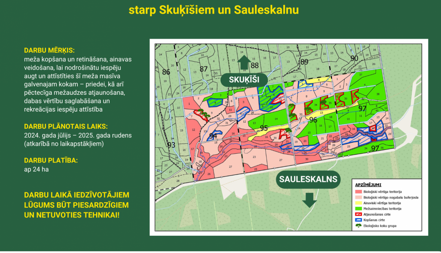 Meža izstrāde Skuķīši - Sauleskalns